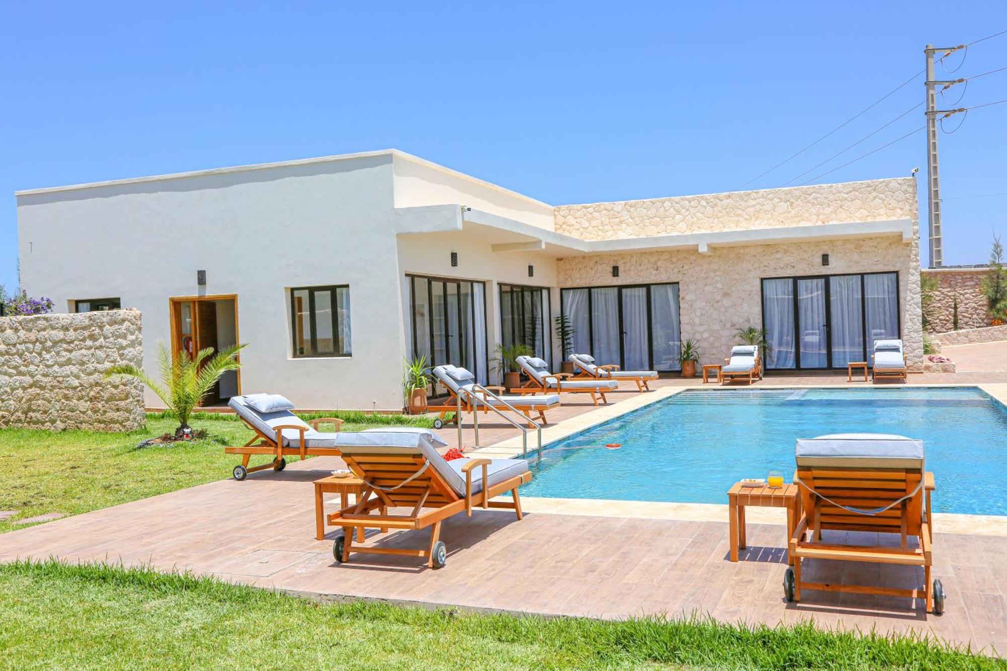 Villa La Rose Bleue - Residence Hoteliere Avec Piscine - エッサウィラ エクステリア 写真